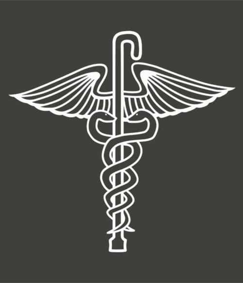 Caduceus és bot Póló - Ha Dr House rajongó ezeket a pólókat tuti imádni fogod!