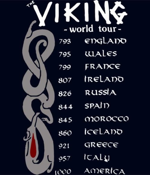 Vikings World Tour Póló - Ha Vikings rajongó ezeket a pólókat tuti imádni fogod!