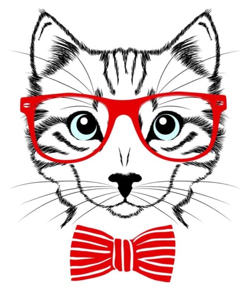 Hipszter cica Póló - Ha Cat rajongó ezeket a pólókat tuti imádni fogod!