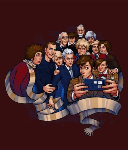 Doctor Who Selfie Póló - Ha Doctor Who rajongó ezeket a pólókat tuti imádni fogod!