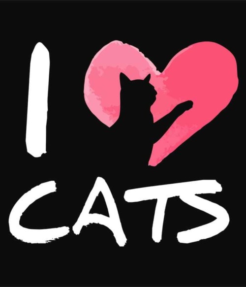 Szeretem a macskákat Póló - Ha Cat rajongó ezeket a pólókat tuti imádni fogod!