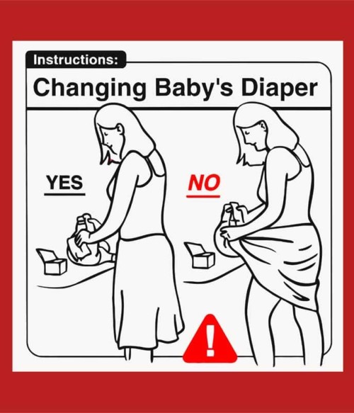 Baby Instructions – Pelenkacsere Póló - Ha Baby rajongó ezeket a pólókat tuti imádni fogod!