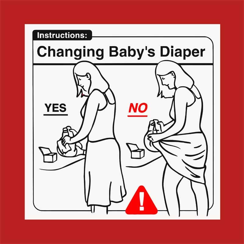 Baby Instructions – Pelenkacsere