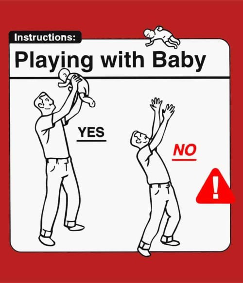 Baby Instructions – Játékok Póló - Ha Baby rajongó ezeket a pólókat tuti imádni fogod!