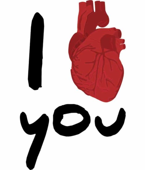 I Love You Human Heart Póló - Ha Grey's Anatomy rajongó ezeket a pólókat tuti imádni fogod!