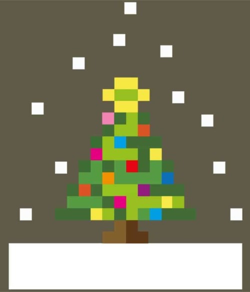 Pixel Christmas Tree Póló - Ha Christmas rajongó ezeket a pólókat tuti imádni fogod!