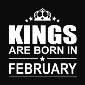 Kings are born in February - Unisex Farmerkabát