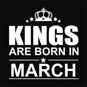Kings are born in March - Unisex Farmerkabát