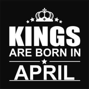 Kings are born in April - Unisex Farmerkabát