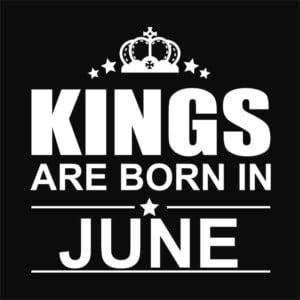 Kings are born in June - Unisex Farmerkabát