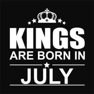 Kings are born in July - Unisex Farmerkabát