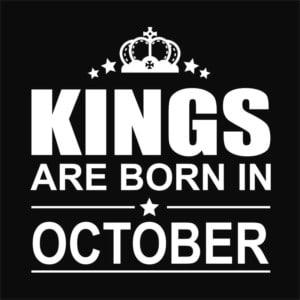Kings are born in October - Unisex Farmerkabát