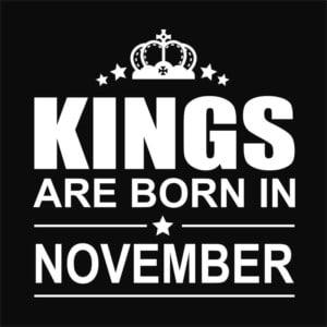 Kings are born in November - Unisex Farmerkabát