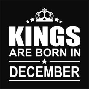 Kings are born in December - Unisex Farmerkabát