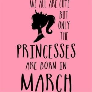 Princesses are born in March - Unisex Farmerkabát