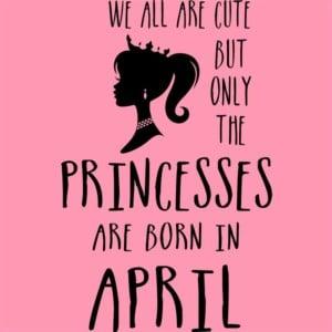 Princesses are born in April - Unisex Farmerkabát