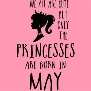 Princesses are born in May - Unisex Farmerkabát