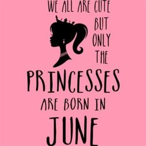 Princesses are born in June - Unisex Farmerkabát