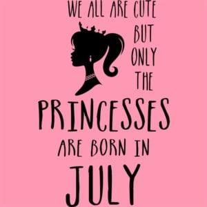 Princesses are born in July - Unisex Farmerkabát