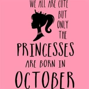 Princesses are born in October - Unisex Farmerkabát