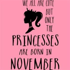 Princesses are born in November - Unisex Farmerkabát