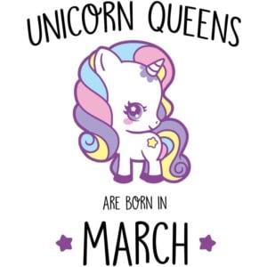 Unicorn queens are born in March - Unisex Farmerkabát