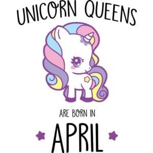 Unicorn queens are born in April - Unisex Farmerkabát