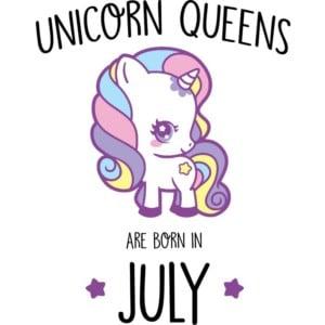 Unicorn queens are born in July - Unisex Farmerkabát