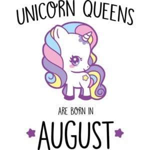 Unicorn queens are born in August - Unisex Farmerkabát