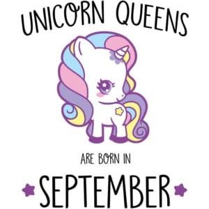 Unicorn queens are born in September - Unisex Farmerkabát