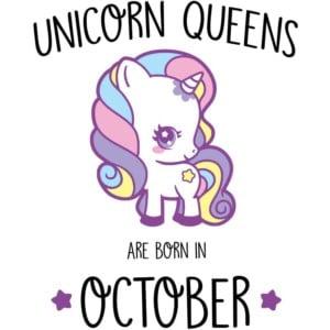 Unicorn queens are born in October - Unisex Farmerkabát