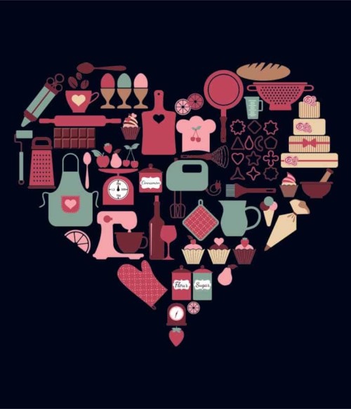 Baking heart Póló - Ha Hobby rajongó ezeket a pólókat tuti imádni fogod!
