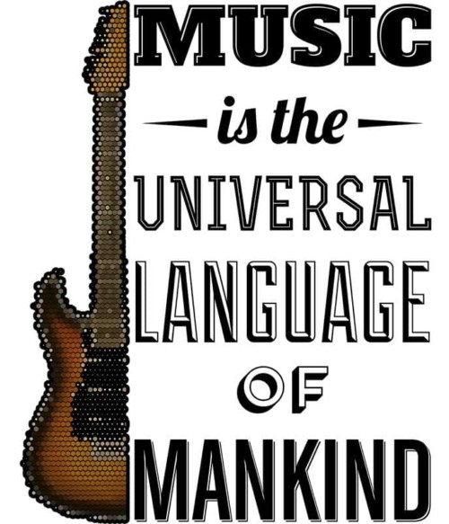 Music language gitar Póló - Ha Hobby rajongó ezeket a pólókat tuti imádni fogod!