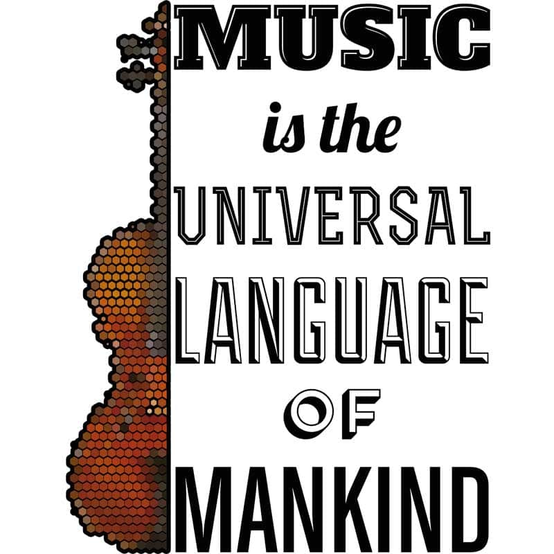 Music language violin