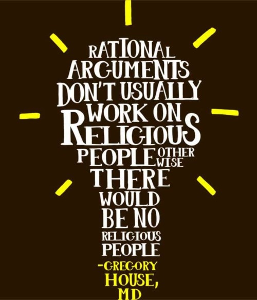Rational arguments Póló - Ha Dr House rajongó ezeket a pólókat tuti imádni fogod!
