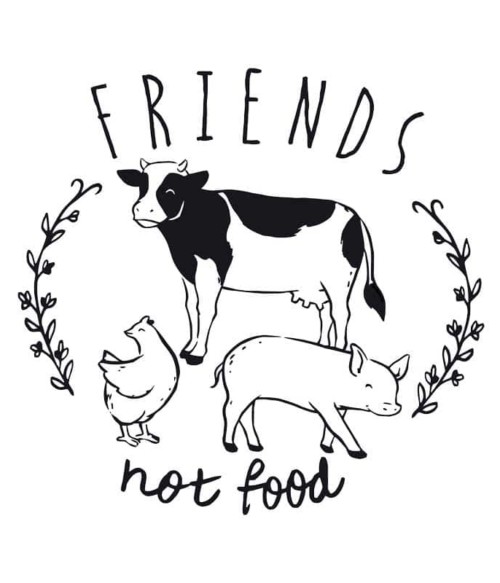 Friends not food Póló - Ha Vegetarian rajongó ezeket a pólókat tuti imádni fogod!