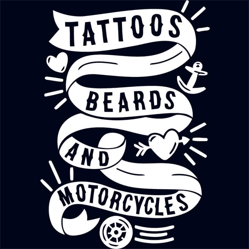 Tattoos, beards and motorcycles