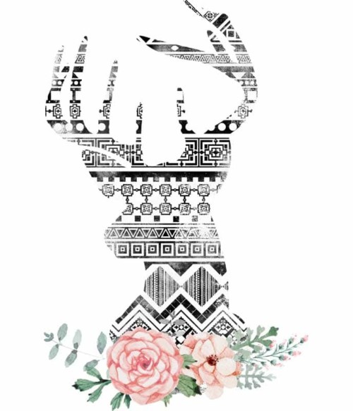 Aztec deer Póló - Ha Deer rajongó ezeket a pólókat tuti imádni fogod!