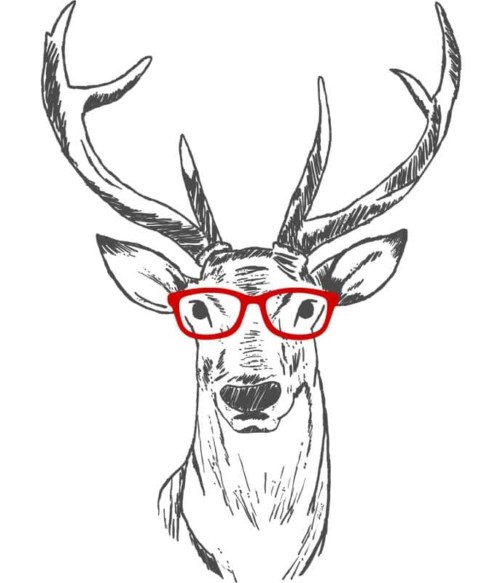 Hipster deer Póló - Ha Deer rajongó ezeket a pólókat tuti imádni fogod!