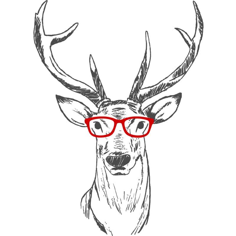 Hipster deer