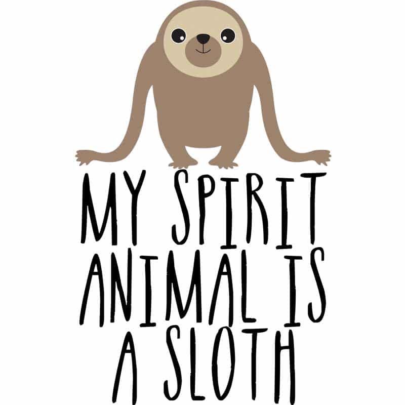 My spirit animal is a sloth
