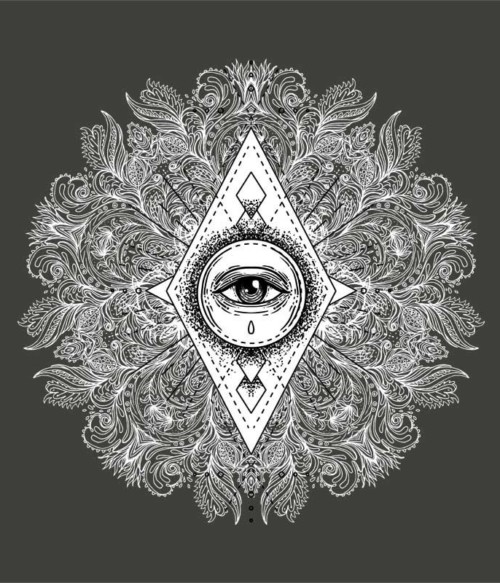 Geometrikus Mindent látó szem Póló - Ha India rajongó ezeket a pólókat tuti imádni fogod!