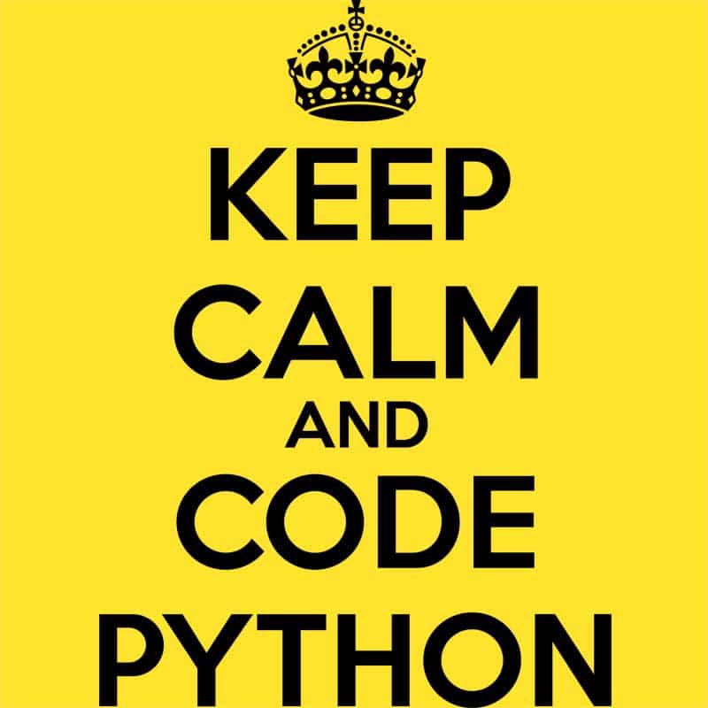 Keep calm and code Python