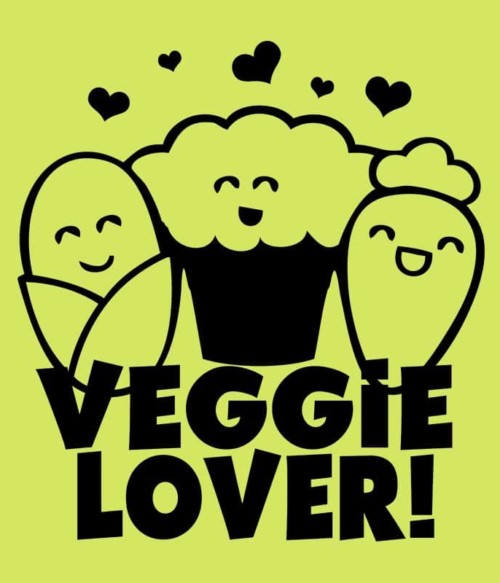 Cute veggie lover Póló - Ha Vegetarian rajongó ezeket a pólókat tuti imádni fogod!
