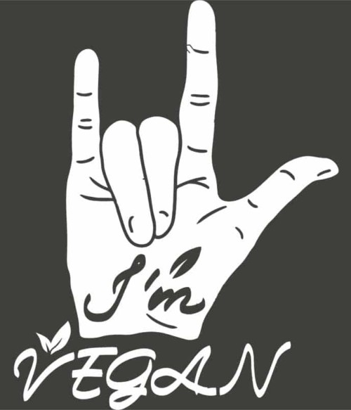 I'm vegan hand Póló - Ha Vegetarian rajongó ezeket a pólókat tuti imádni fogod!