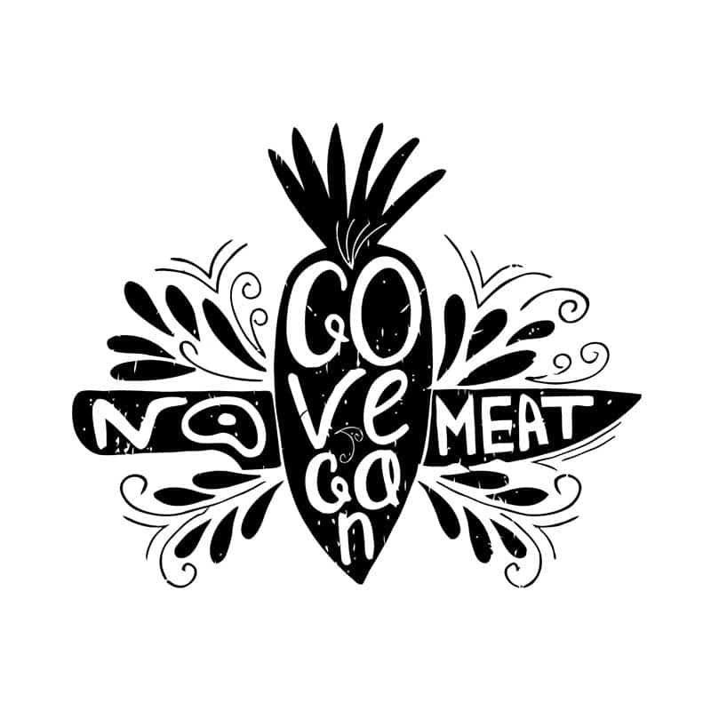 No meat go vegan
