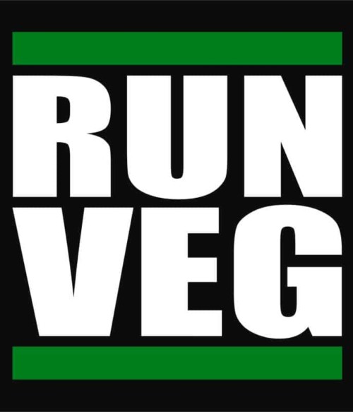 Run veg Póló - Ha Vegetarian rajongó ezeket a pólókat tuti imádni fogod!
