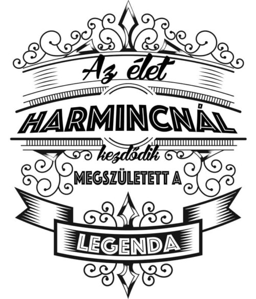 Az élet harmincnál kezdődik Póló - Ha Birthday rajongó ezeket a pólókat tuti imádni fogod!