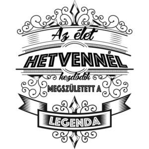 Az élet hetvennél kezdődik - Unisex Farmerkabát