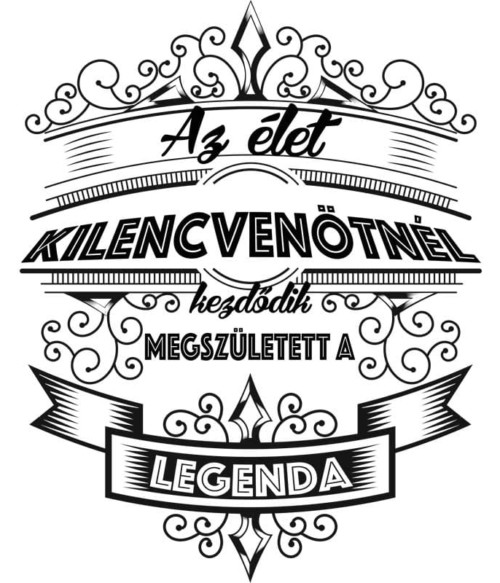 Az élet kilencvenötnél kezdődik Póló - Ha Birthday rajongó ezeket a pólókat tuti imádni fogod!